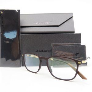 McLaren MLOP 98O03 C02 54mm Brown/Gold/Black Men's New Eyeglasses.